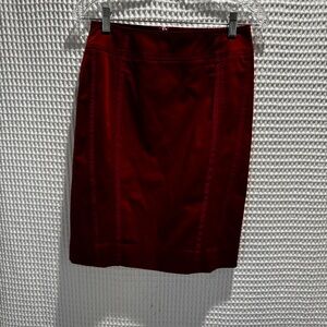White House black market Elegant Red Women's Skirt